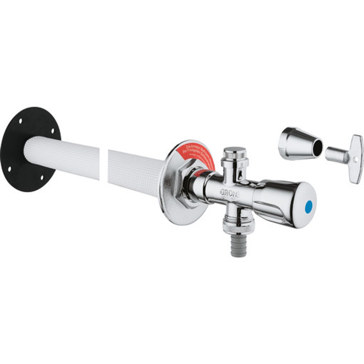 Grohe frostsikker udendørshane m. nøgle - 500mm