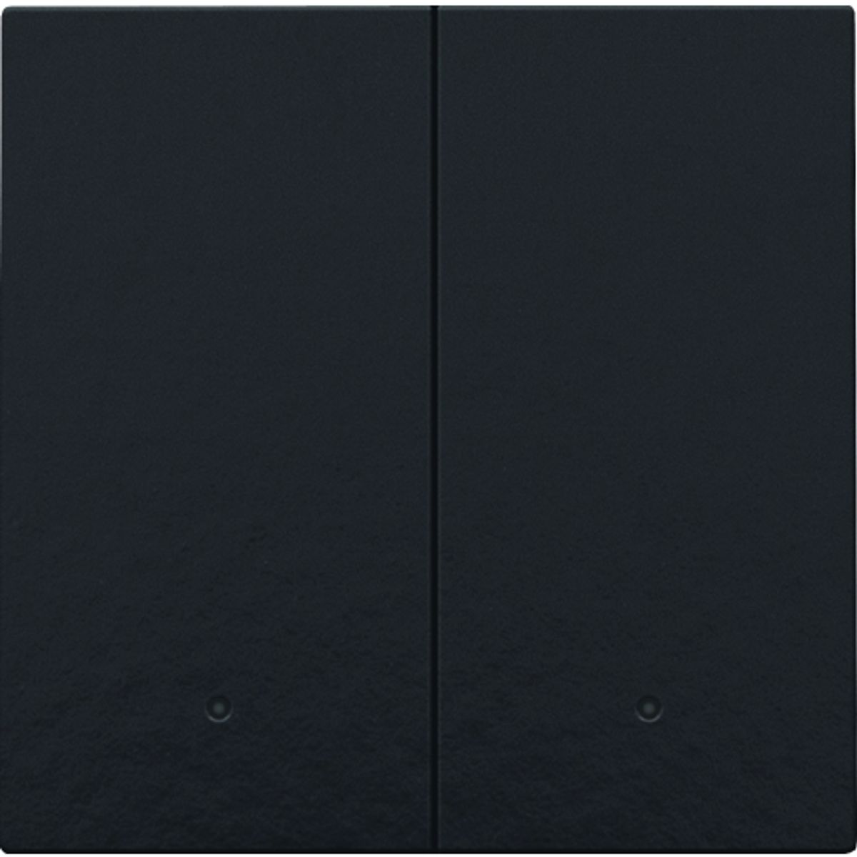 Tangent til smart 2-tryk med linse, Bakelite® piano black coated