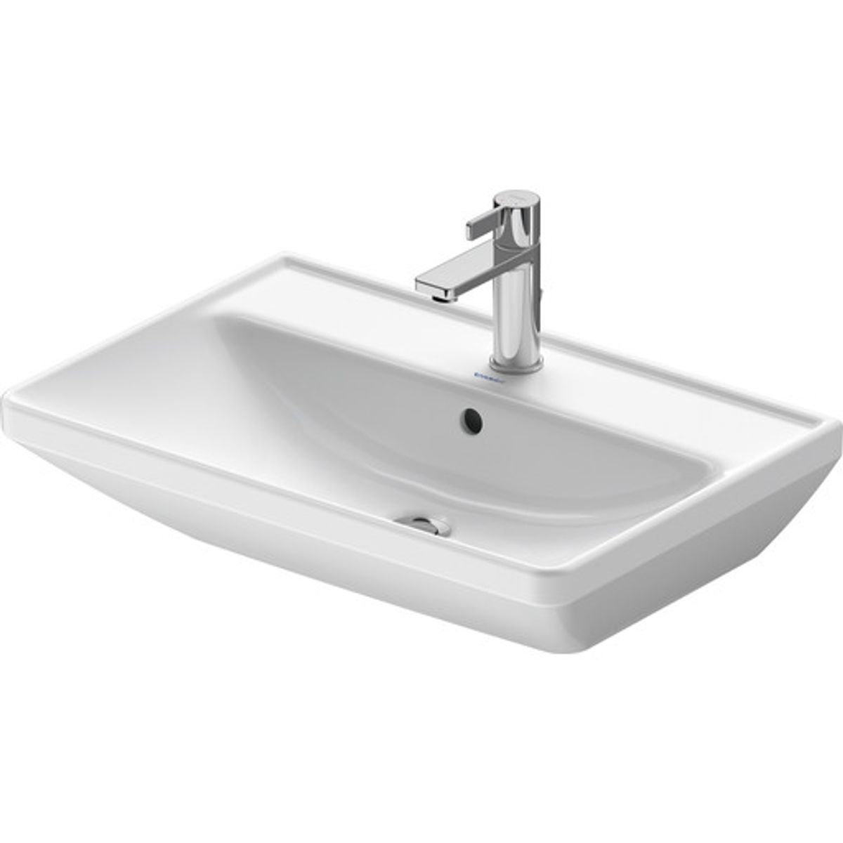 Duravit D-Neo håndvask 650 x 440 mm, med hanehul og overløb