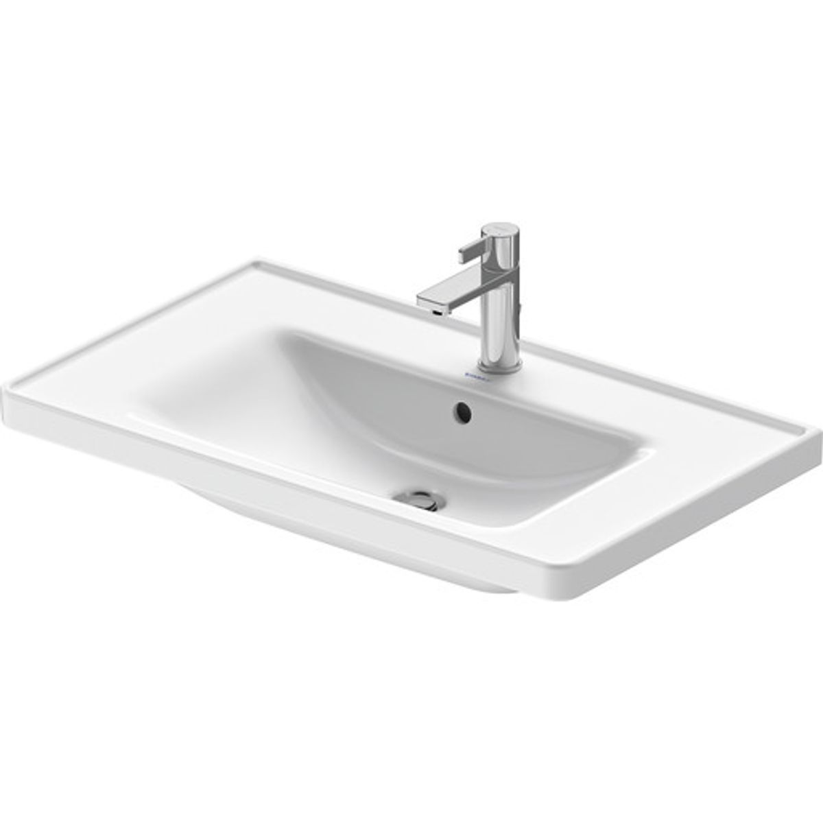 Duravit D-Neo håndvask 800 x 480 mm, med hanehul og overløb