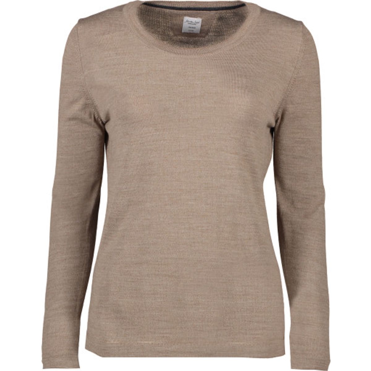 Seven Seas pullover S640, dame model, rund hals, sand, str. 3XL