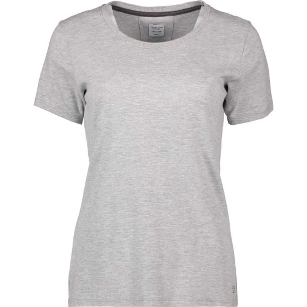 Seven Seas Interlock T-shirt S630 dame, rund hals, lys grå, L