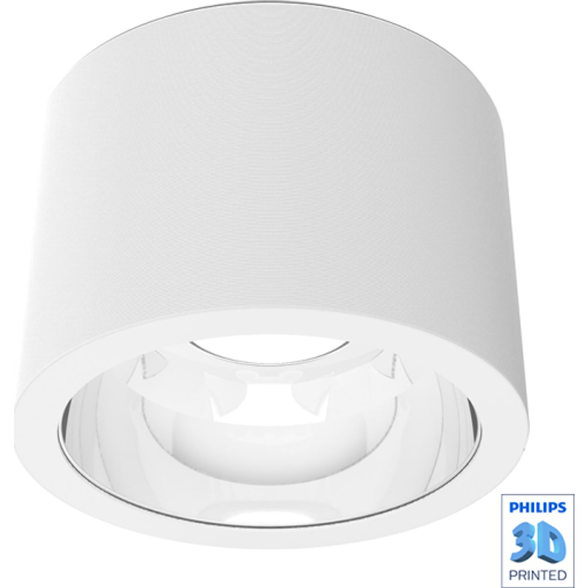 KT-serie Downlight Påbyg 2000lm/840 PSED Hvid 3D