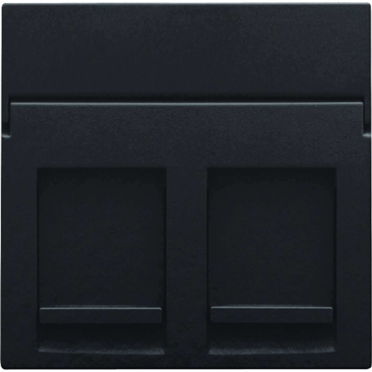 AFDÆKNING 2XRJ45 PIANO BLACK