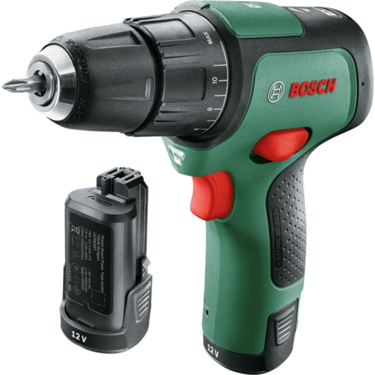 Bosch Easy Impact 12 slagboremaskine m. 2batterier - 12volt/2,0Ah