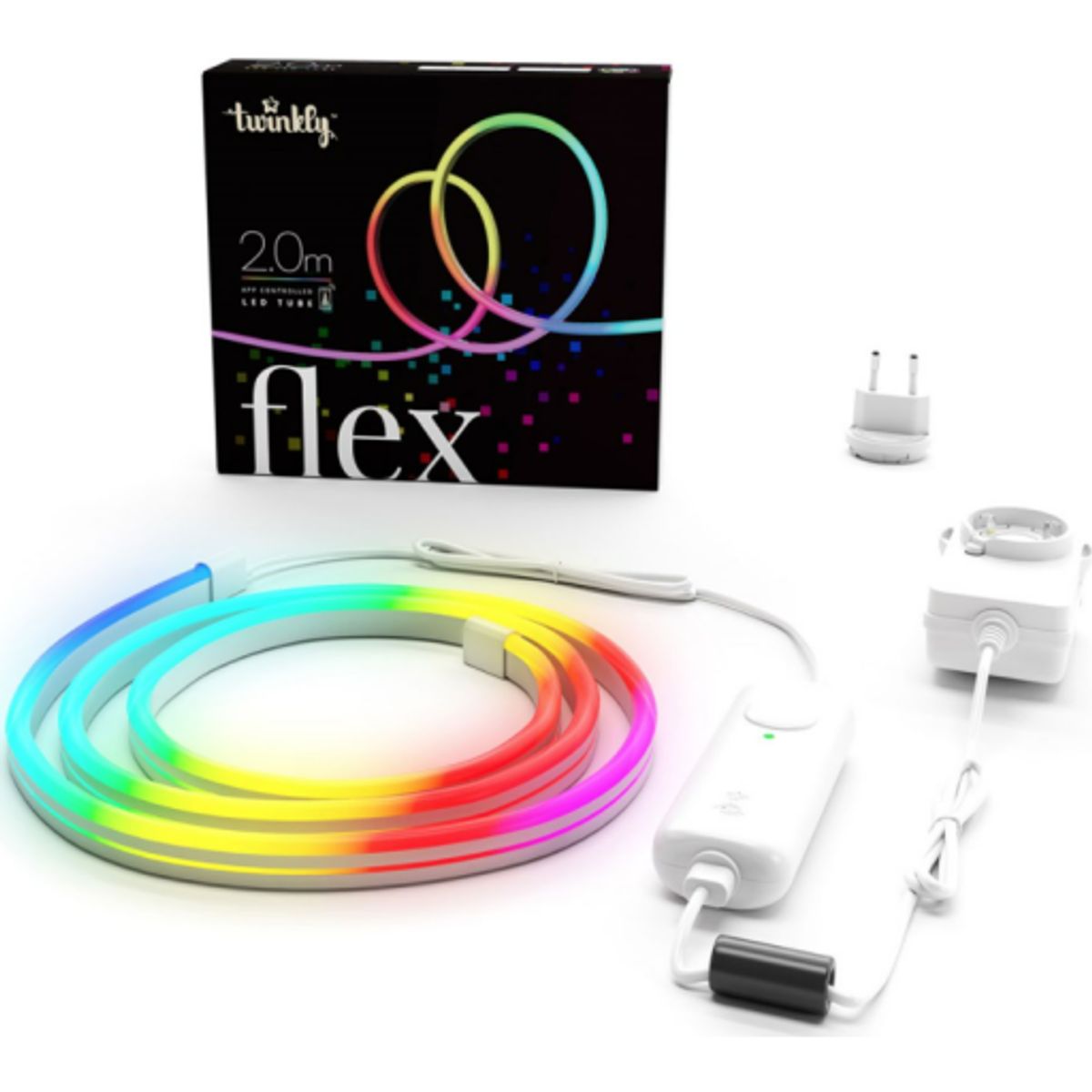 Twinkly Flex, 200L RGB, starter kit, BT + WiFi, sort