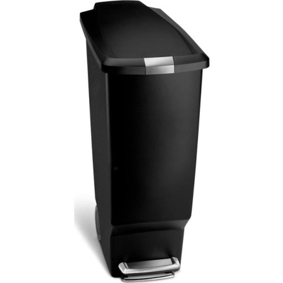 Simplehuman affaldsspand, 40 liter, pedal, sort plastik