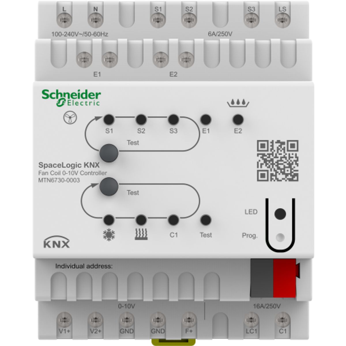 SpaceLogic KNX Fan Coil 0-10V kontroller