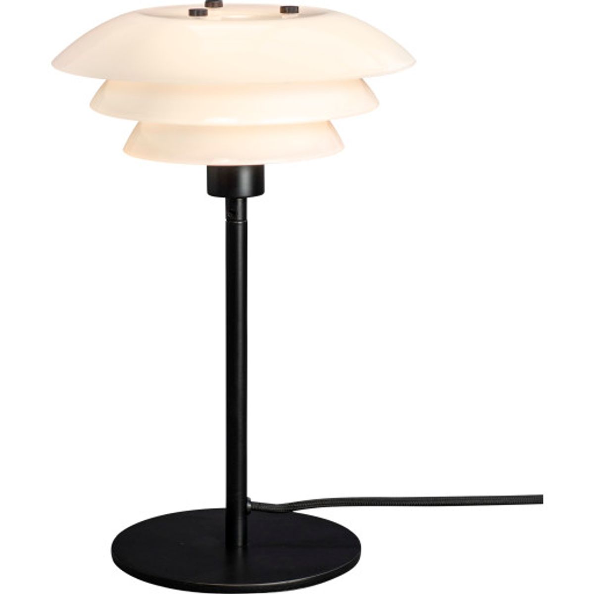 Dyberg Larsen DL20 bordlampe, sort/opal