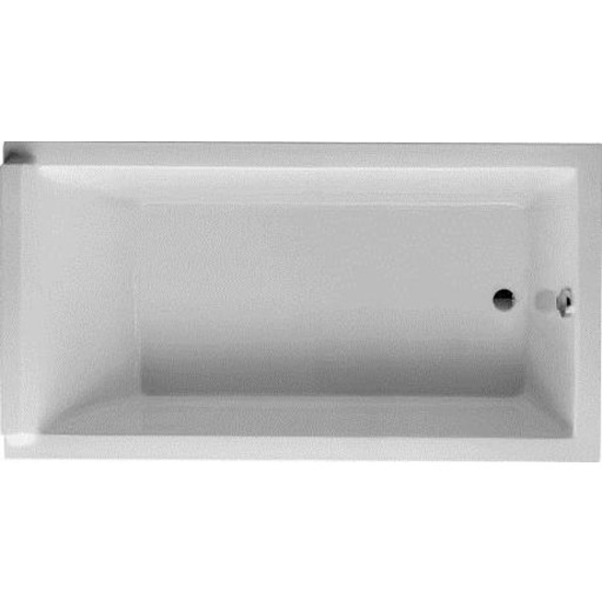 Duravit Starck badekar, 170x90 cm, hvid