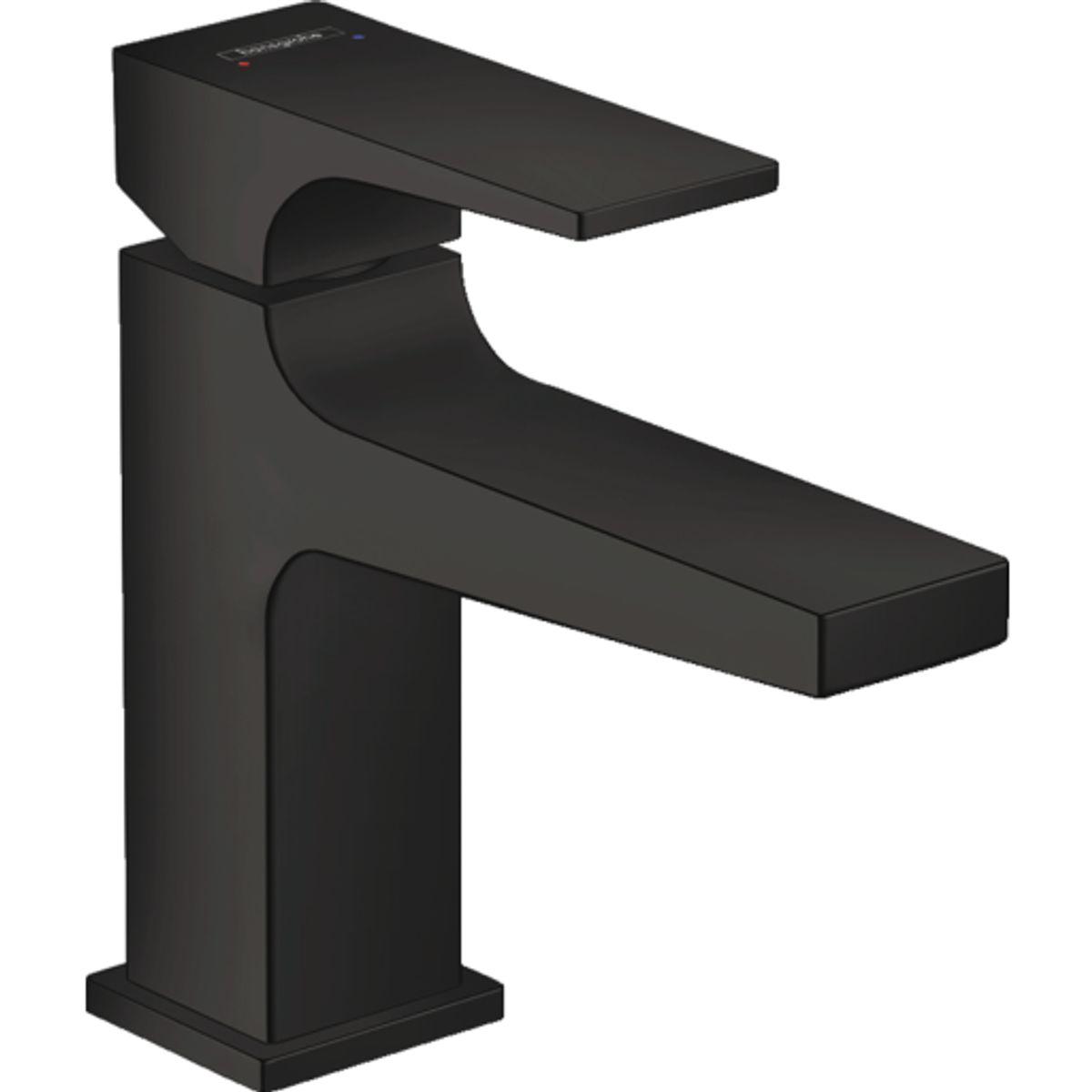 HANSGROHE etgrebsbatteri 127mm tud 1hul t/hv m/push-open black