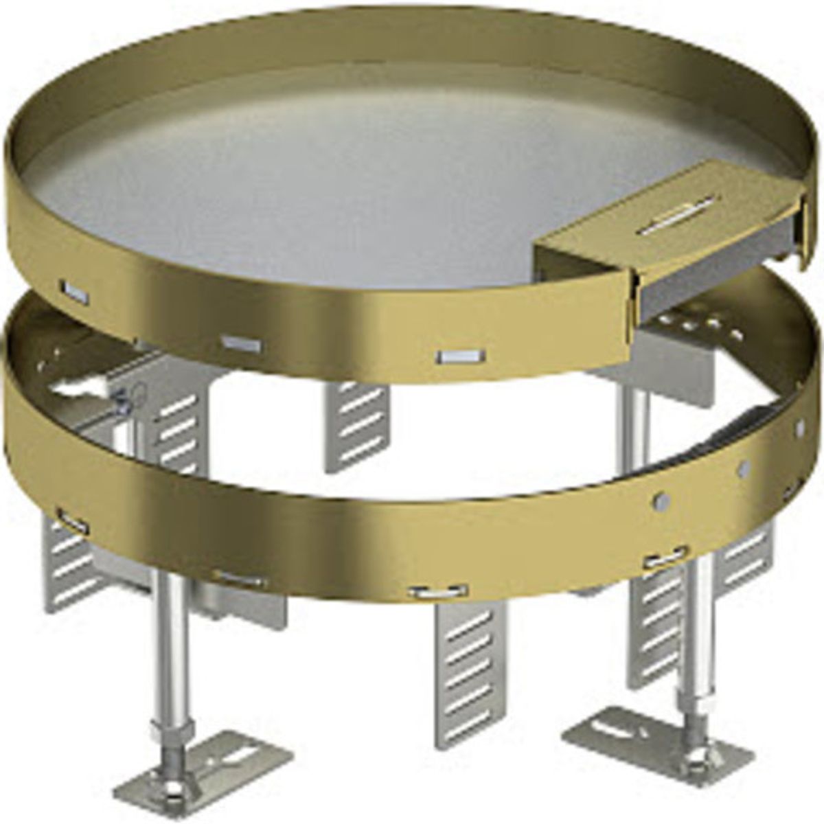 Rund gulvboks Med ledningsudgang Ø 275mm, RKS2 R7 M25