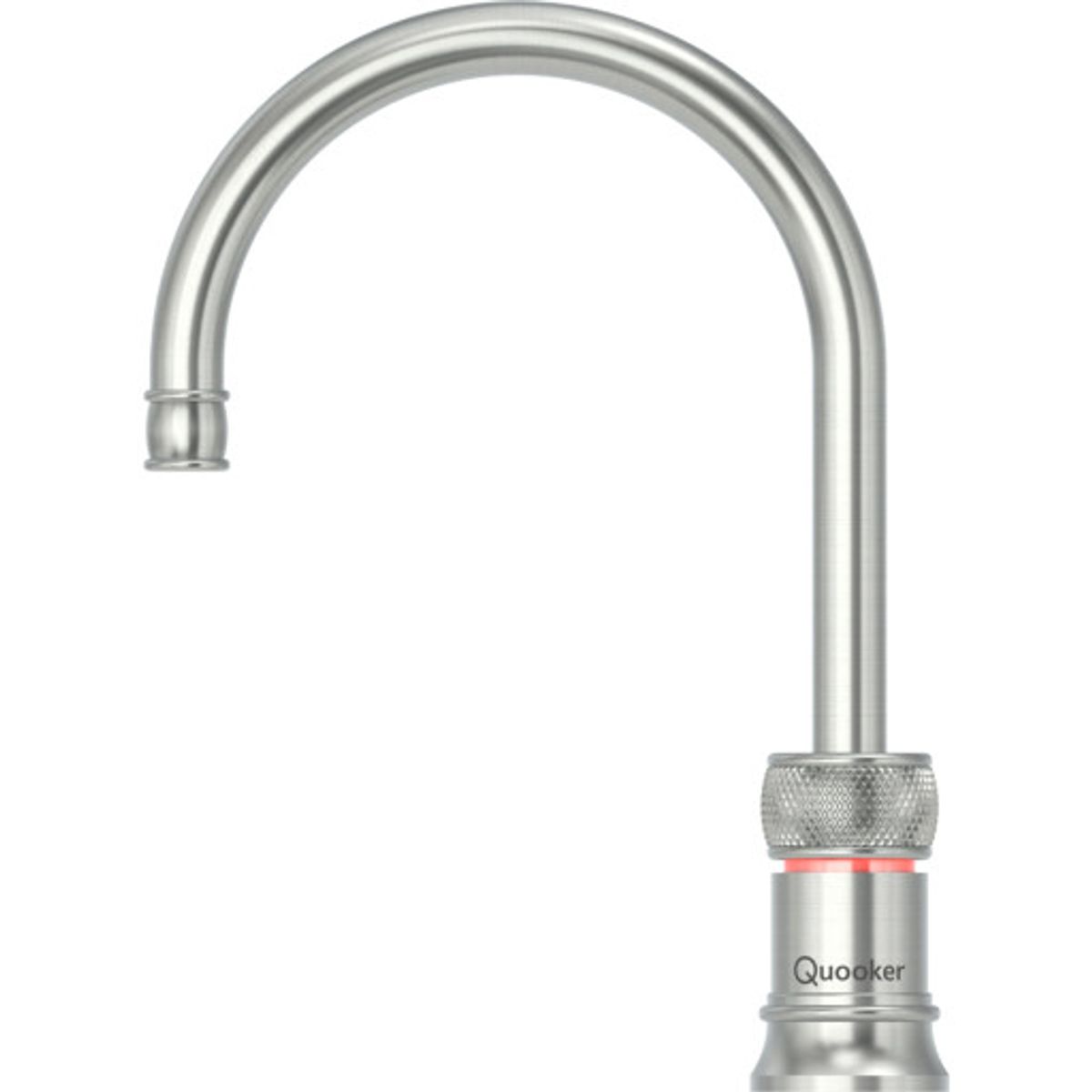 Quooker Classic Nordic Round kogende køkkenarmatur, stål