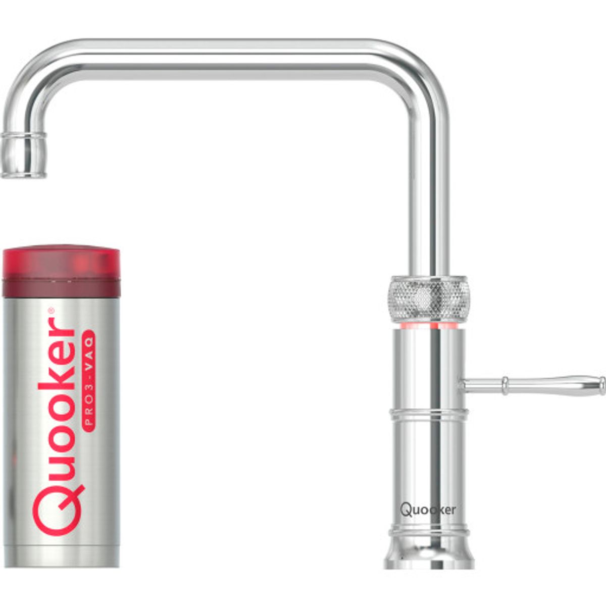 Quooker Classic Fusion Square sæt, 3 liter, krom