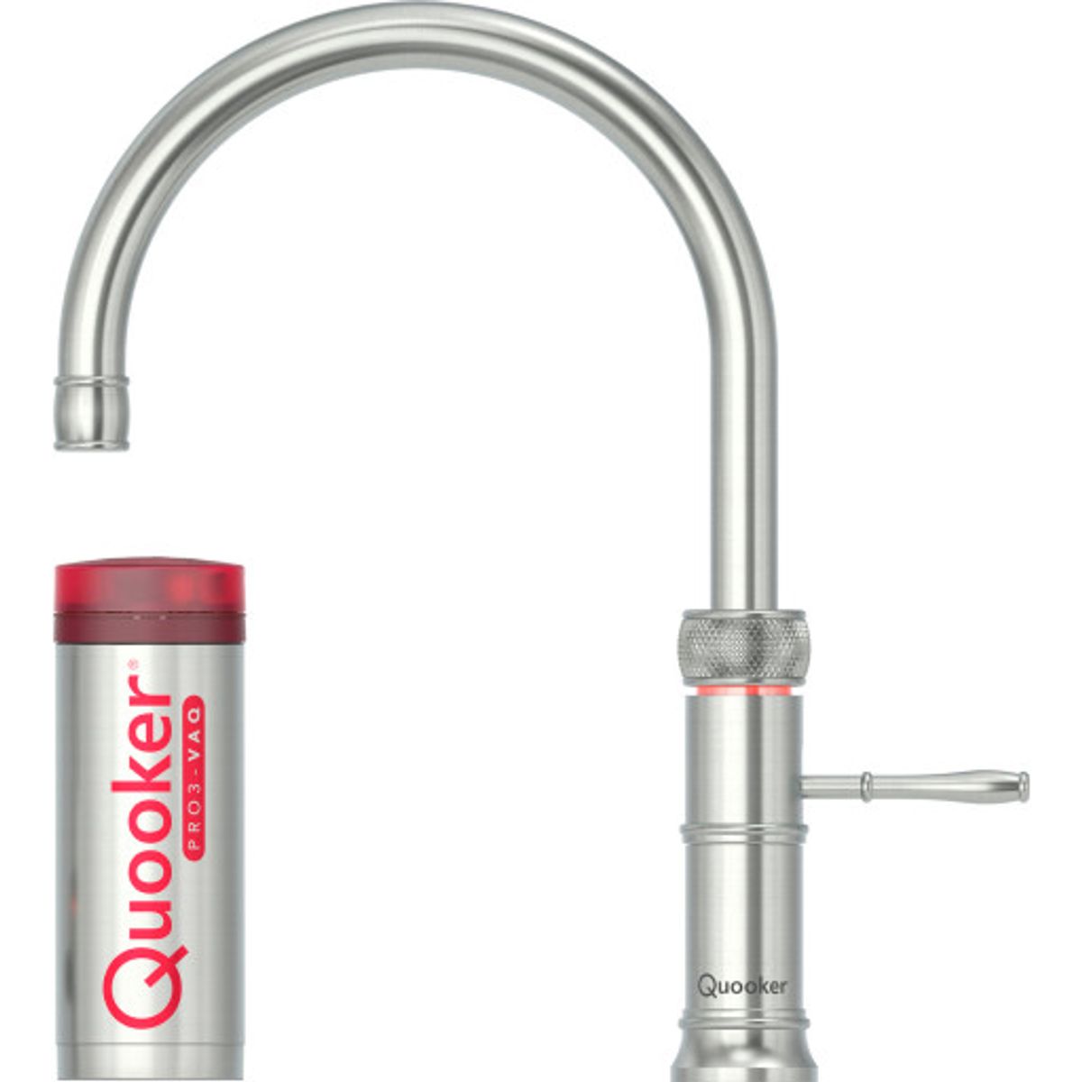 Quooker Classic Fusion Round sæt, 3 liter, stål