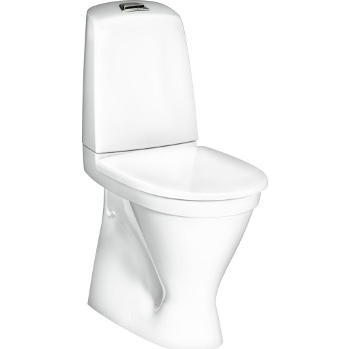 Gustavsberg Nautic 1546L toilet, uden skyllekant, hvid