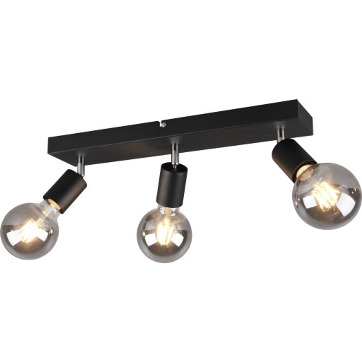 Trio Lighting Vannes spotlampe, 3 spots, sort