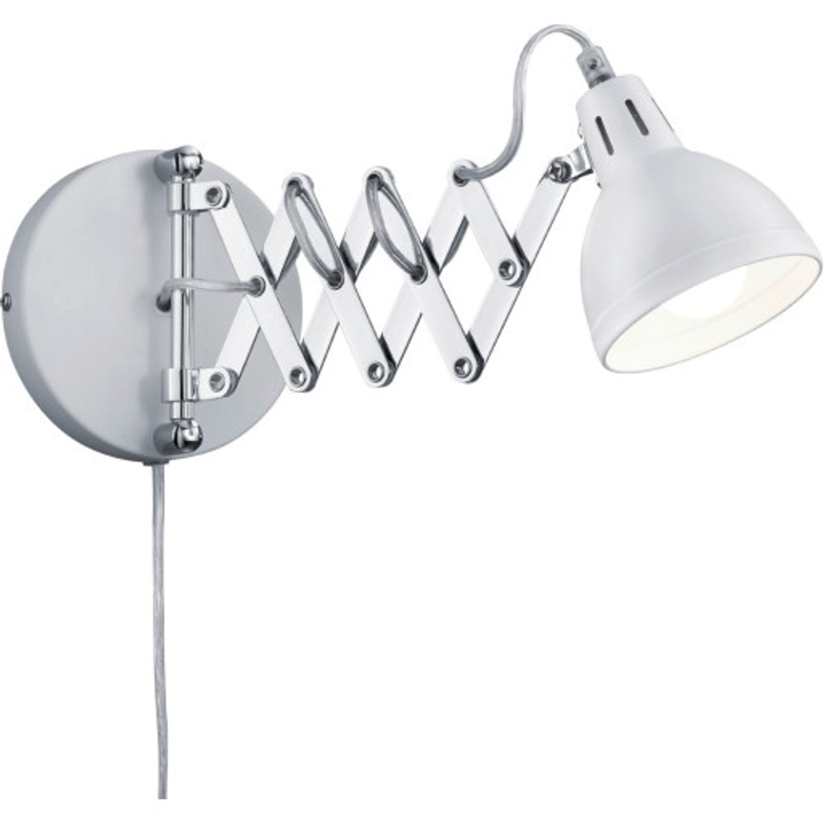 Trio Lighting Scissor væglampe, hvid