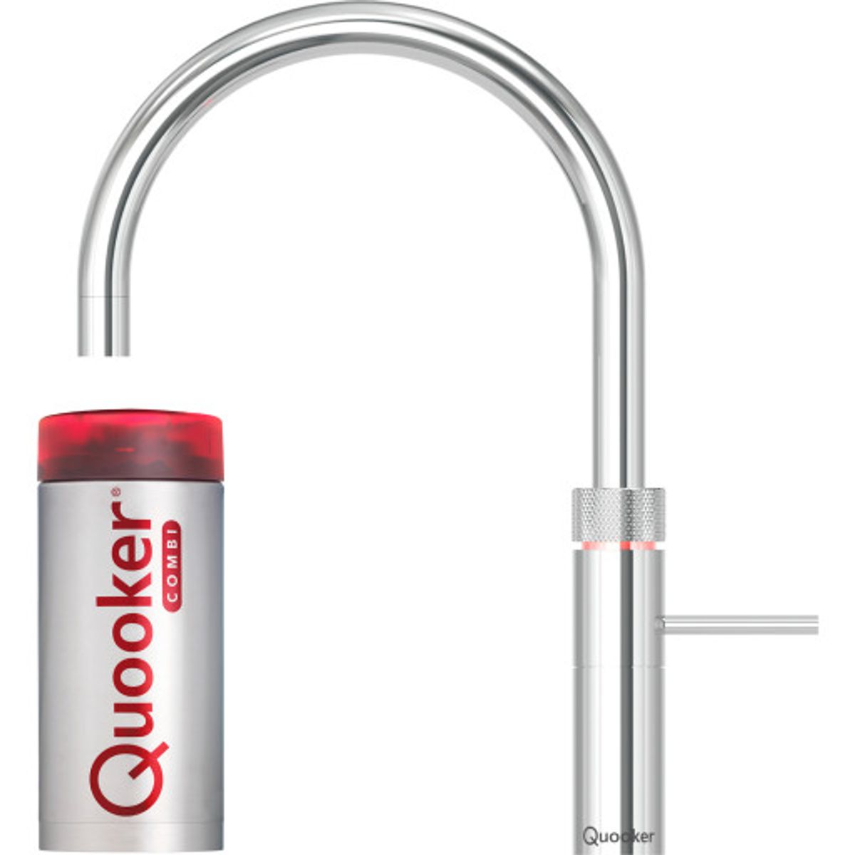 Quooker Fusion Round køkkenarmatur, Combi+ beholder, krom