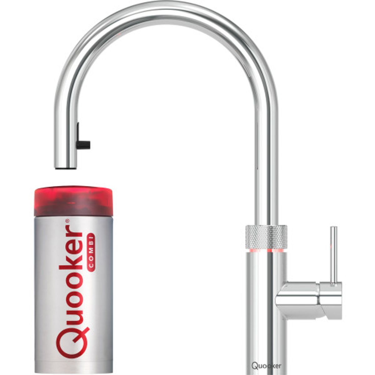 Quooker Flex køkkenarmatur, Combi beholder, krom