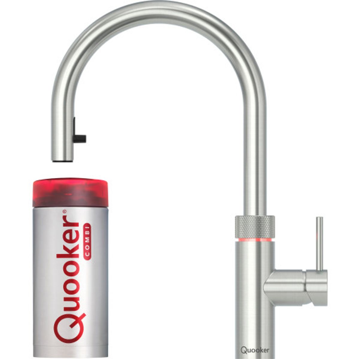 Quooker Flex køkkenarmatur, Combi+ beholder, stål