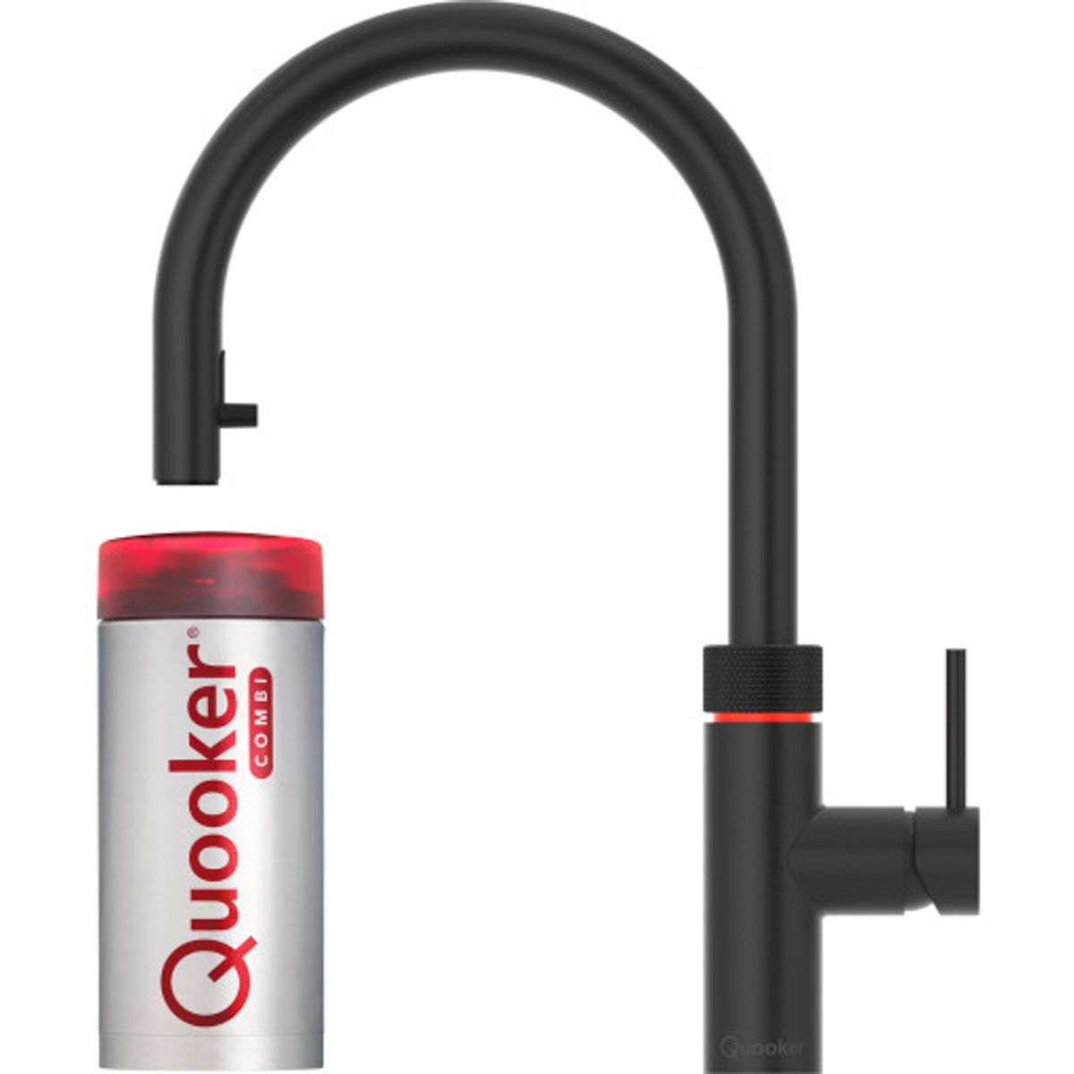 Quooker Flex køkkenarmatur, Combi+ beholder, sort