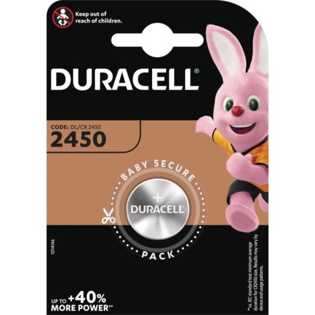 Duracell CR2450 batteri, 1 stk.