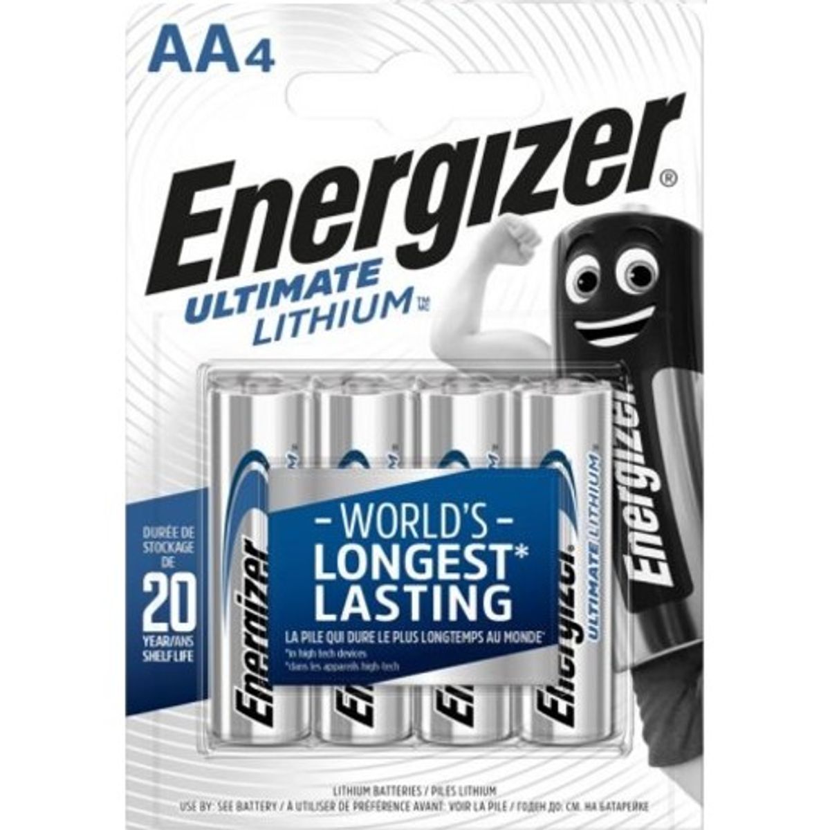 Energizer AA batterier, 4 stk.