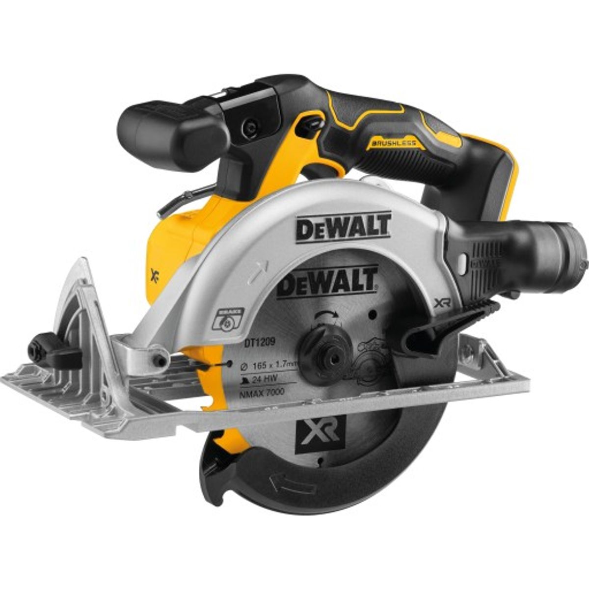 DeWalt 18V XR rundsav Ø165mm u. batteri