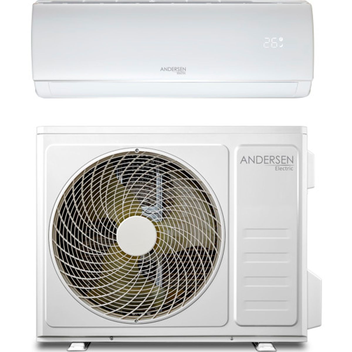 Varmepumpe/Aircondition AE 12000 med WiFi, 3,8 kW