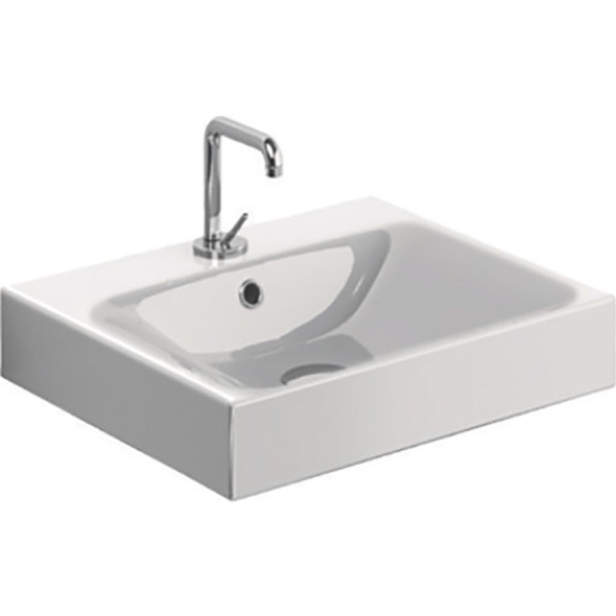 Lavabo Cento 50 håndvask, 50x45 cm, hvid