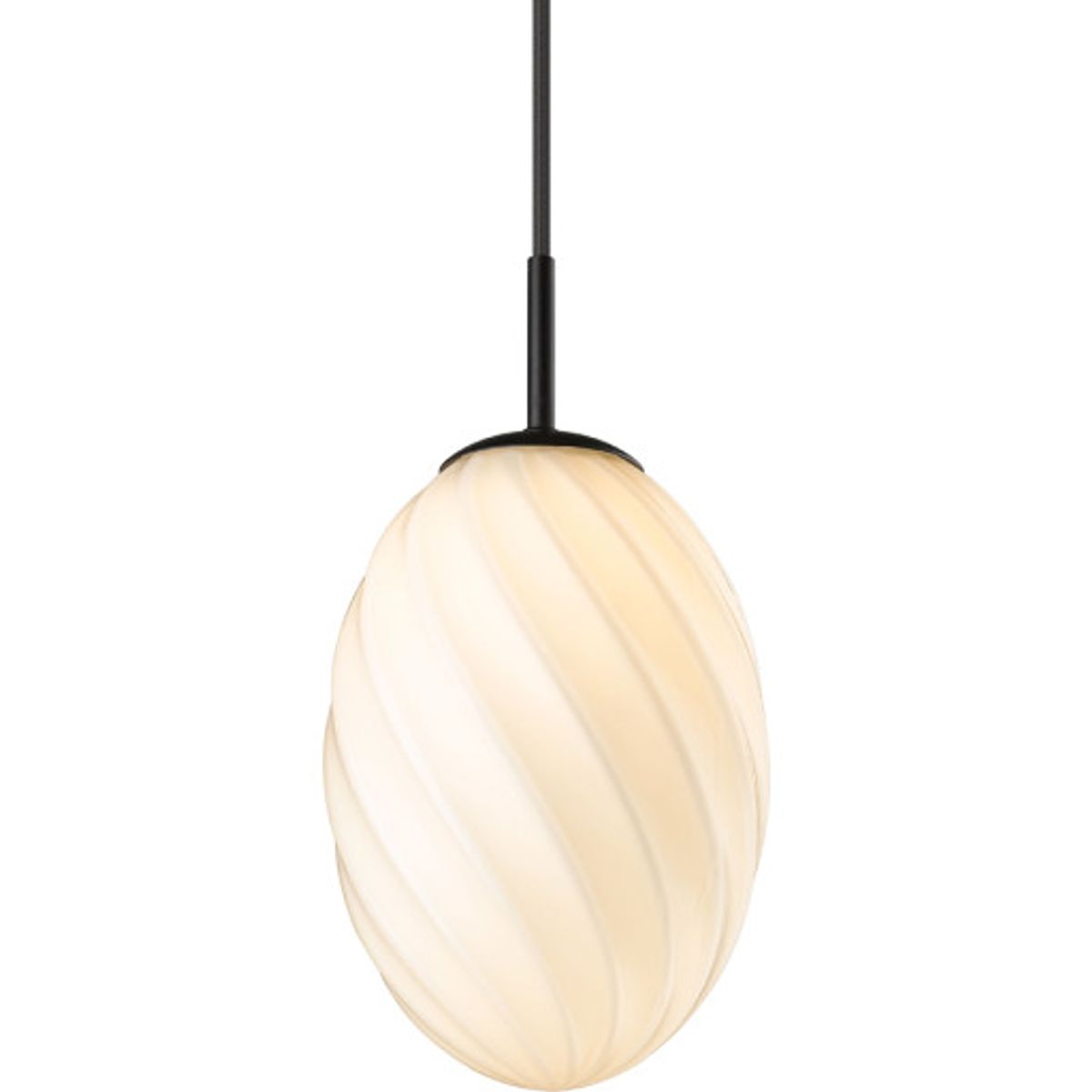 Halo Design Twist Egg pendel, sort, Ø15 cm