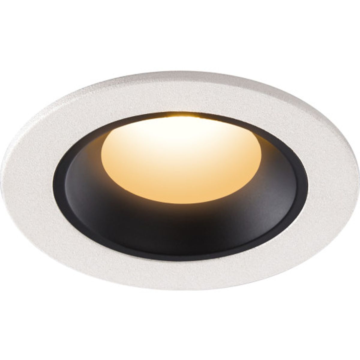 NUMINOS XS, loftlampe til indbygning 2700K 40°, sort/krom