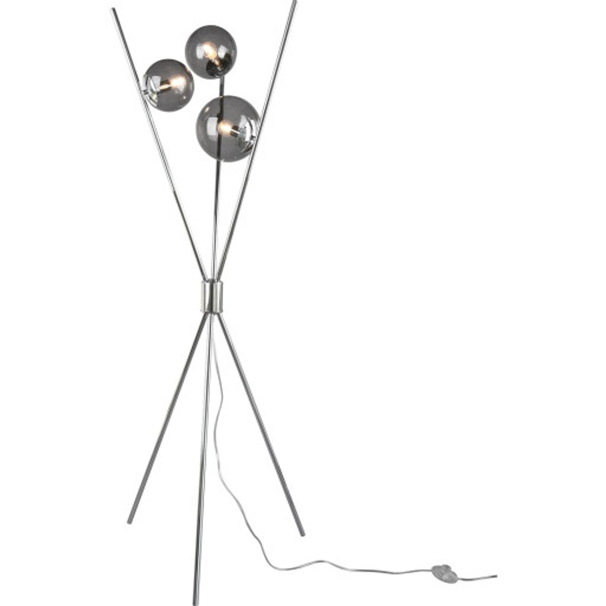 Trio Lighting Lance gulvlampe, krom