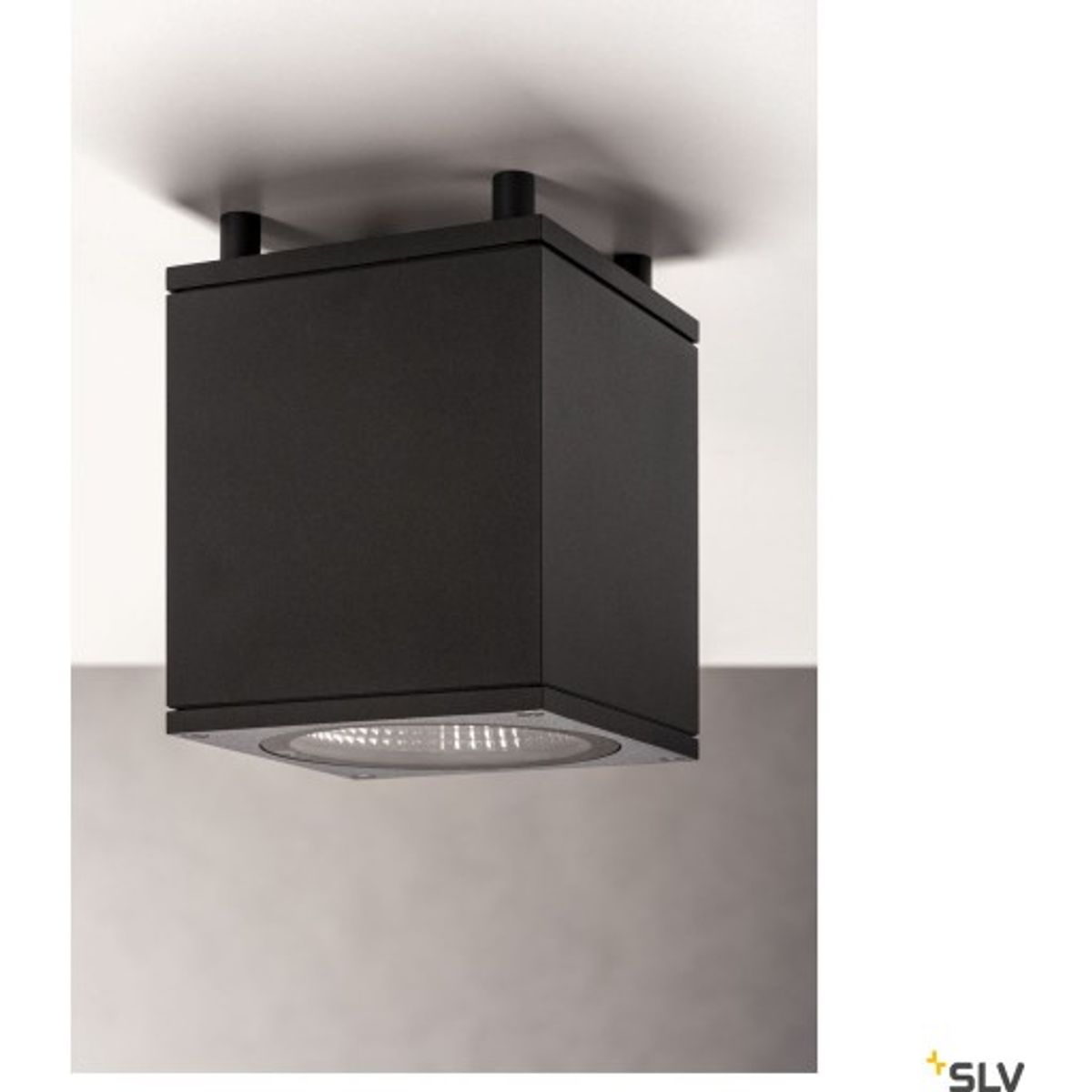 Enola Square M Udendørs LED Loft Påbygn Antracit CCT 3000/4000K