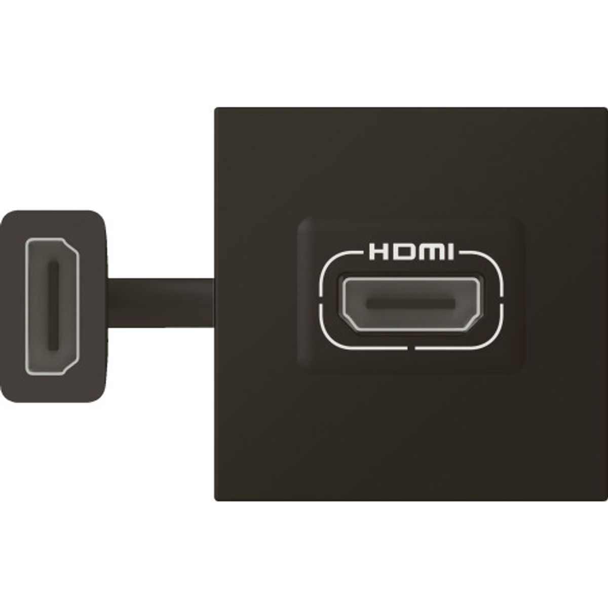 Mosaic AV HDMI udtag forlænger 15cm kabel 2M sort