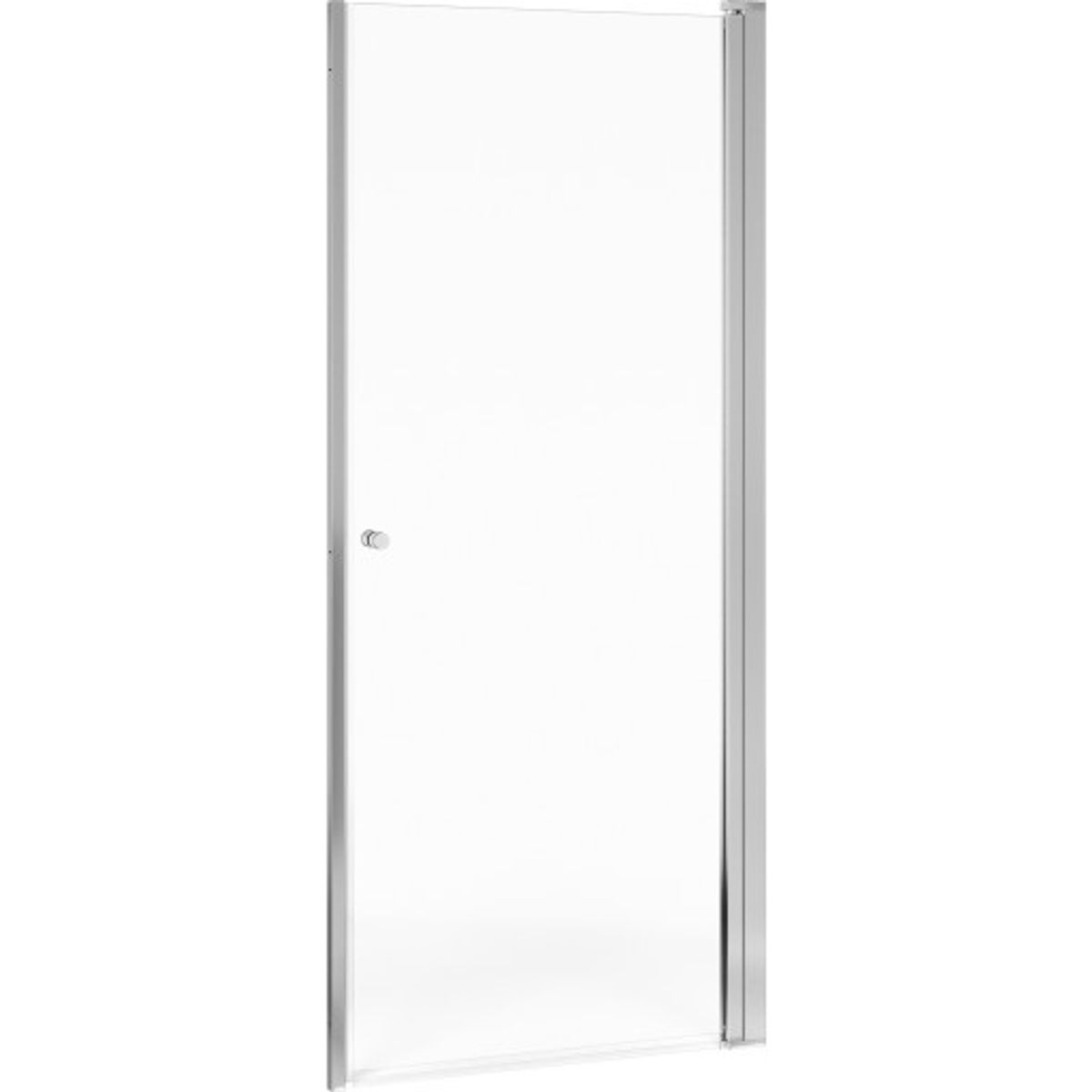 Gustavsberg Square brusedør, niche, 89,6 cm, klart glas, krom profil