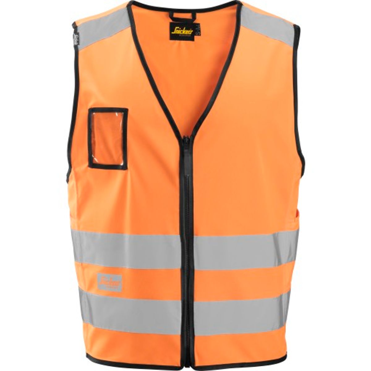 Snickers advarselsvest, 9153, Hign-vis kl.2, orange, str. L/XL