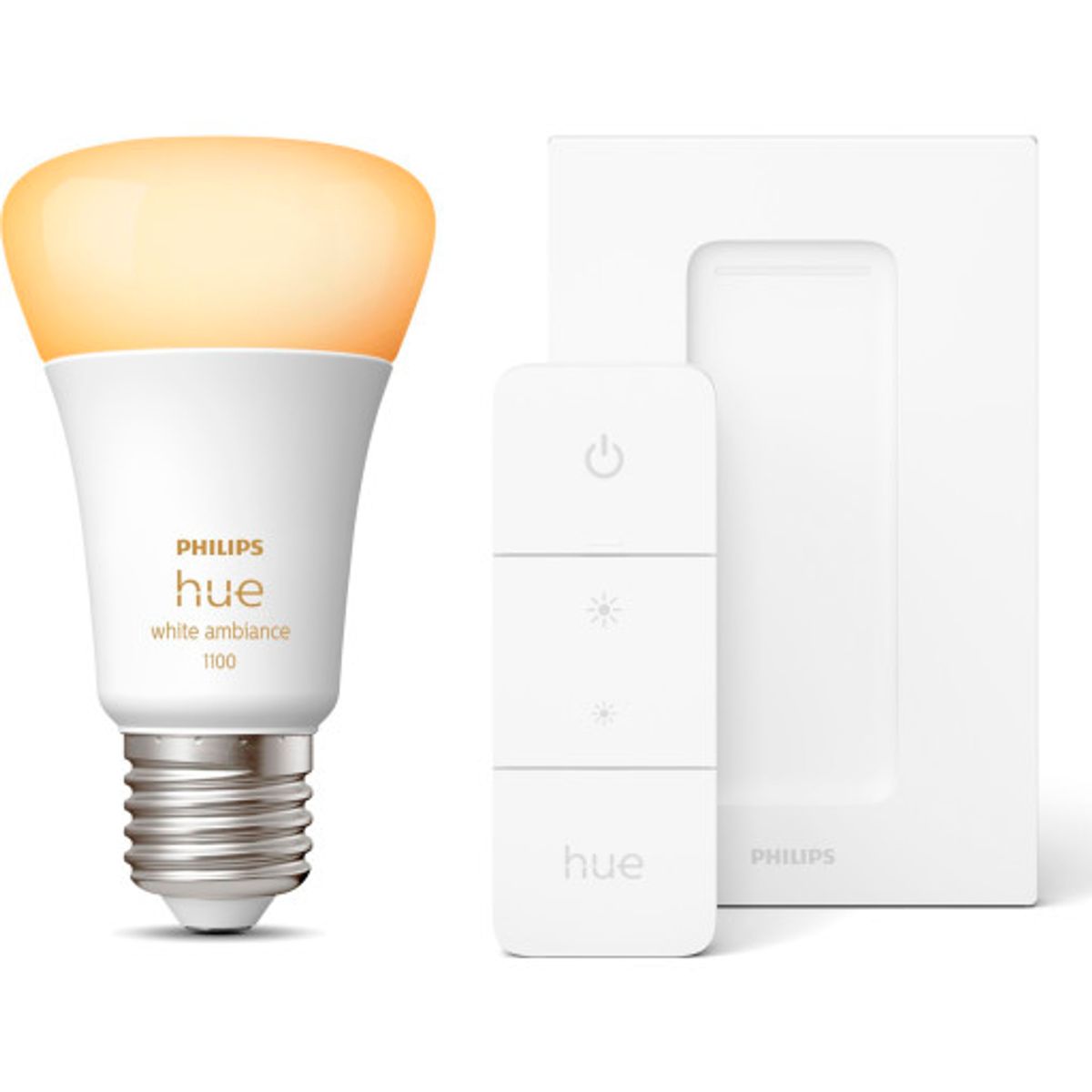 Philips Hue White Ambiance E27 standardpære, startpakke