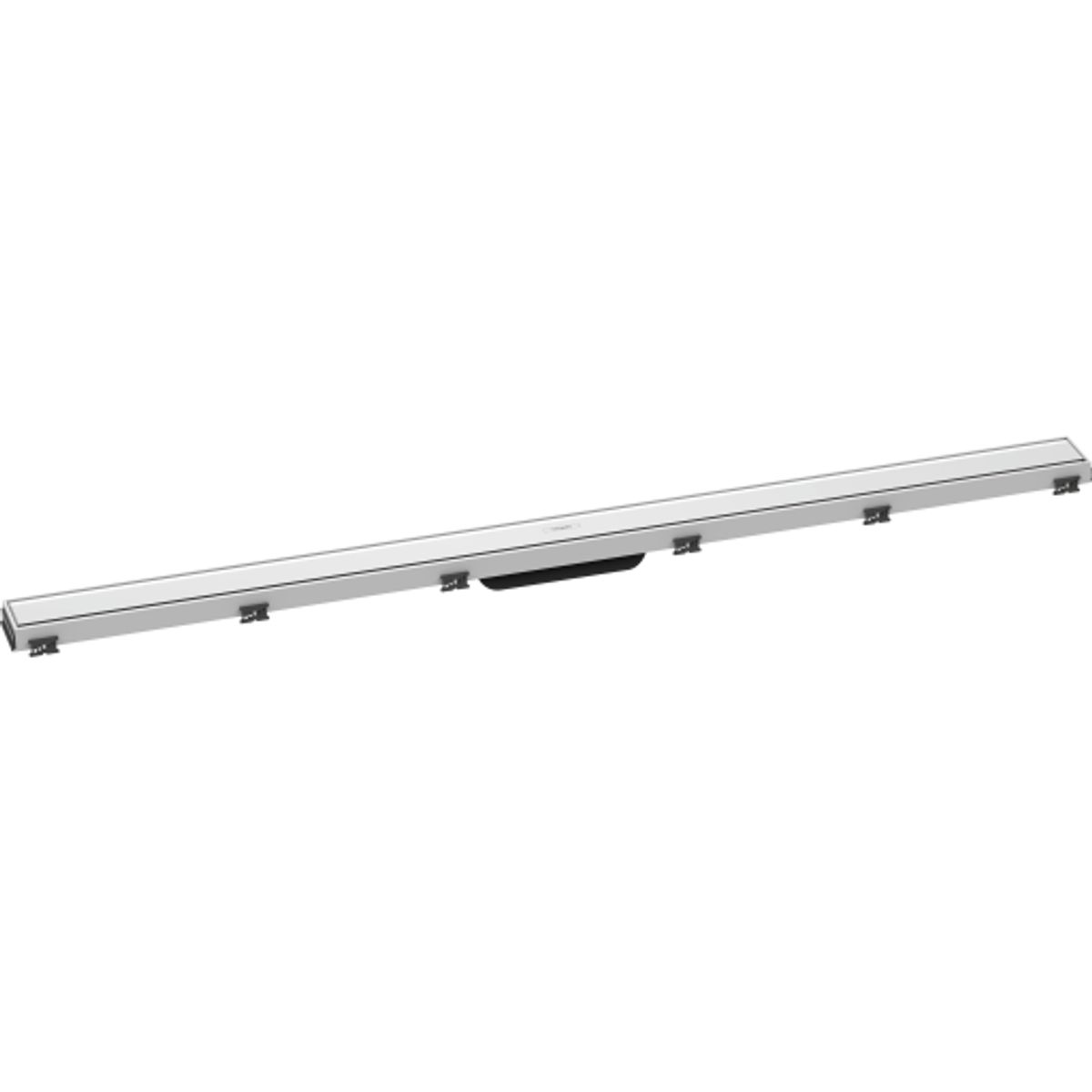 Hansgrohe Raindrain Match afløbsrende, 1200 mm, hvid glas