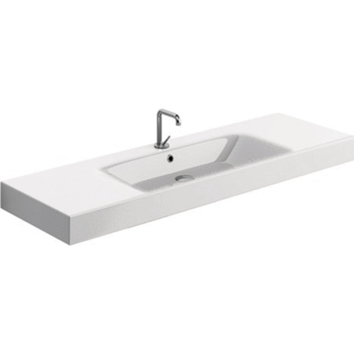 Lavabo Cento 140 håndvask, 140x45 cm, hvid