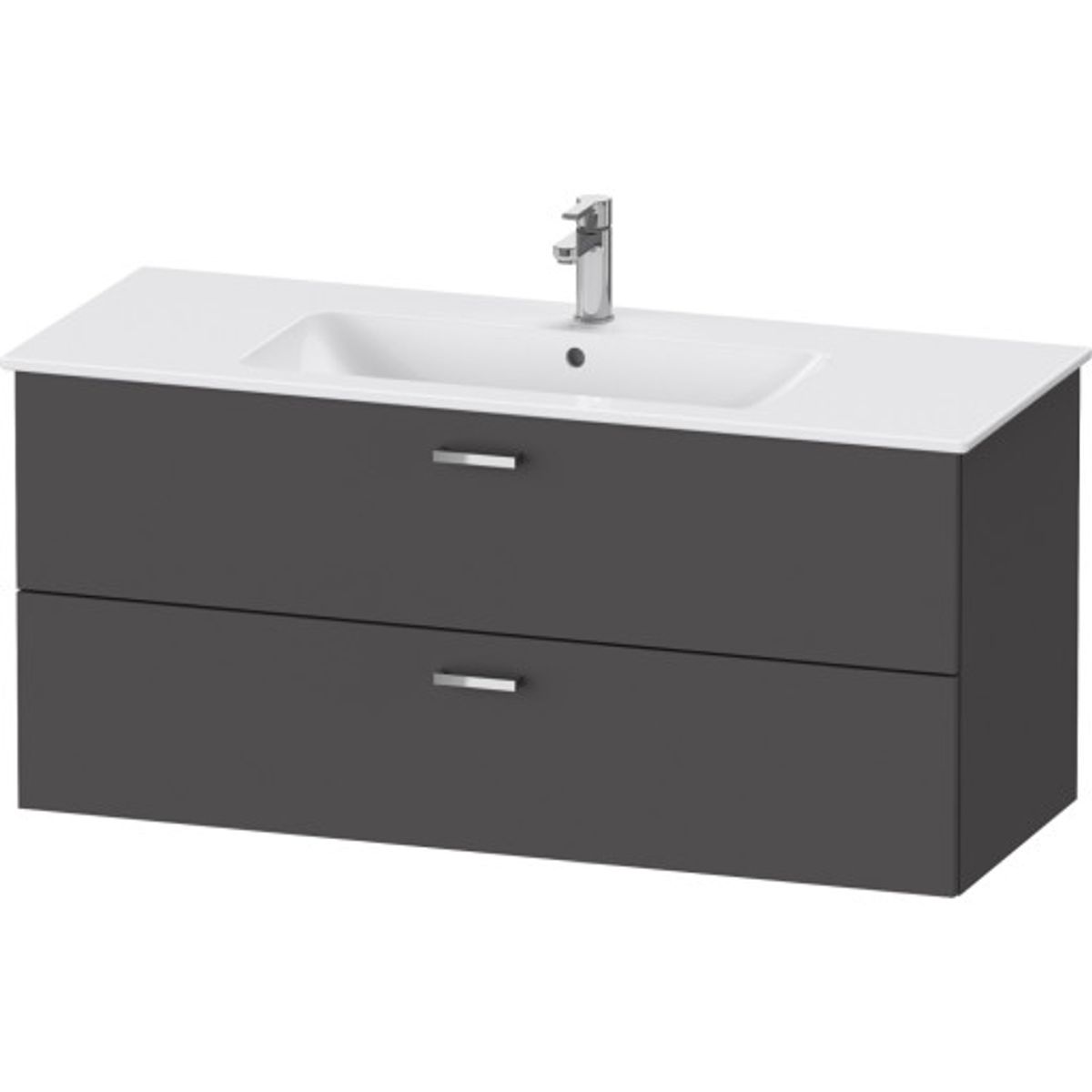 Duravit XBase underskab, 120x47,5 cm, mat grafit