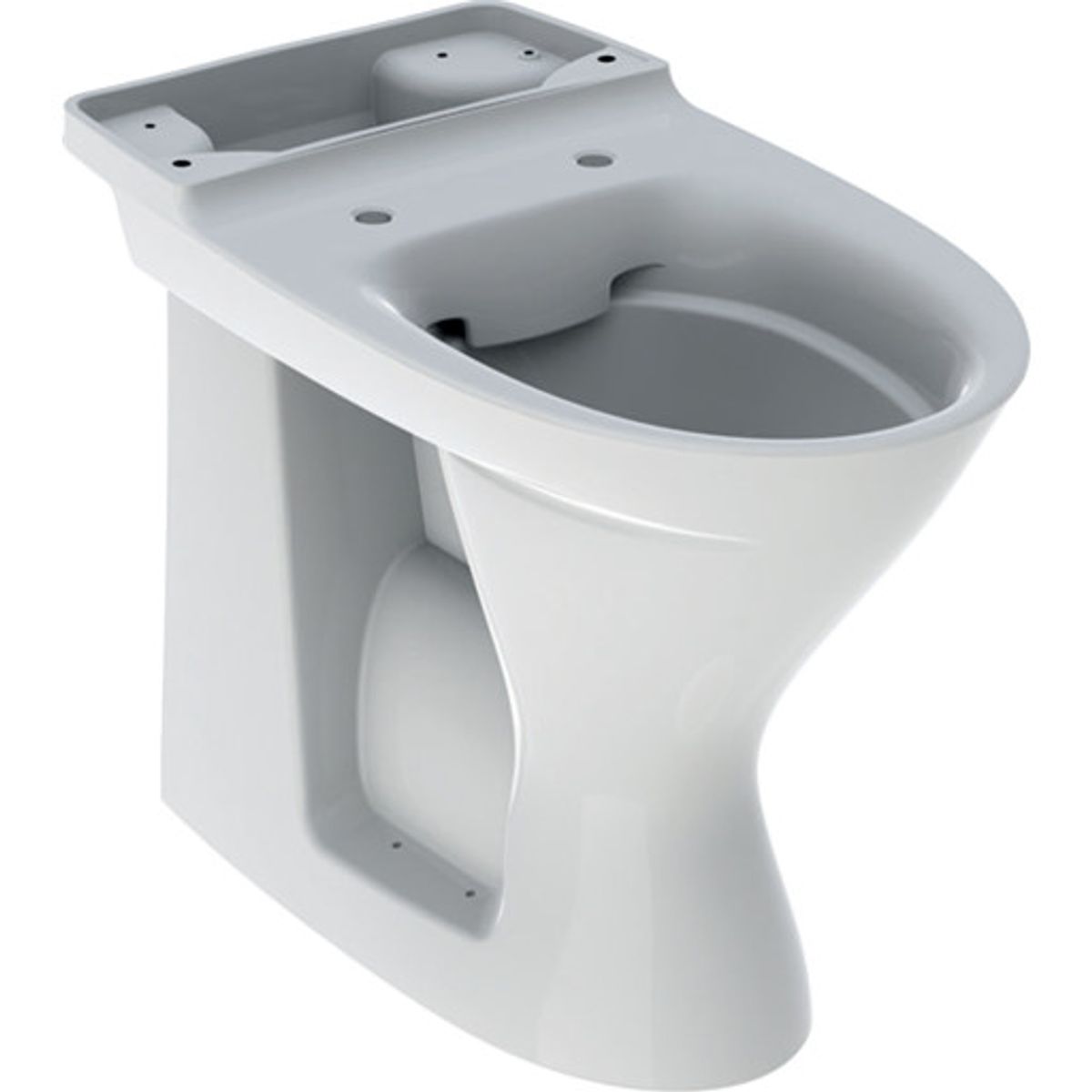 IFÖ toiletskål 650x355x480mm limning skjult S-lås/høj porcelæn I