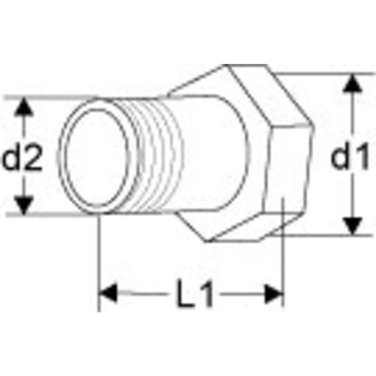 KOBLING M.UDV.GEVIND DN 40