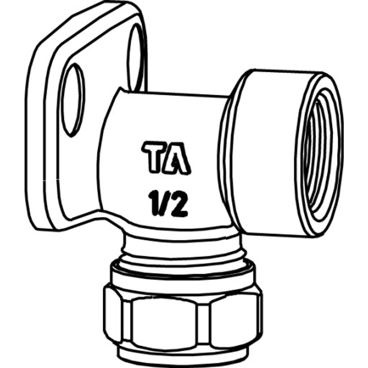 12 X 1/2 FPL DÆKVINKEL MUF.