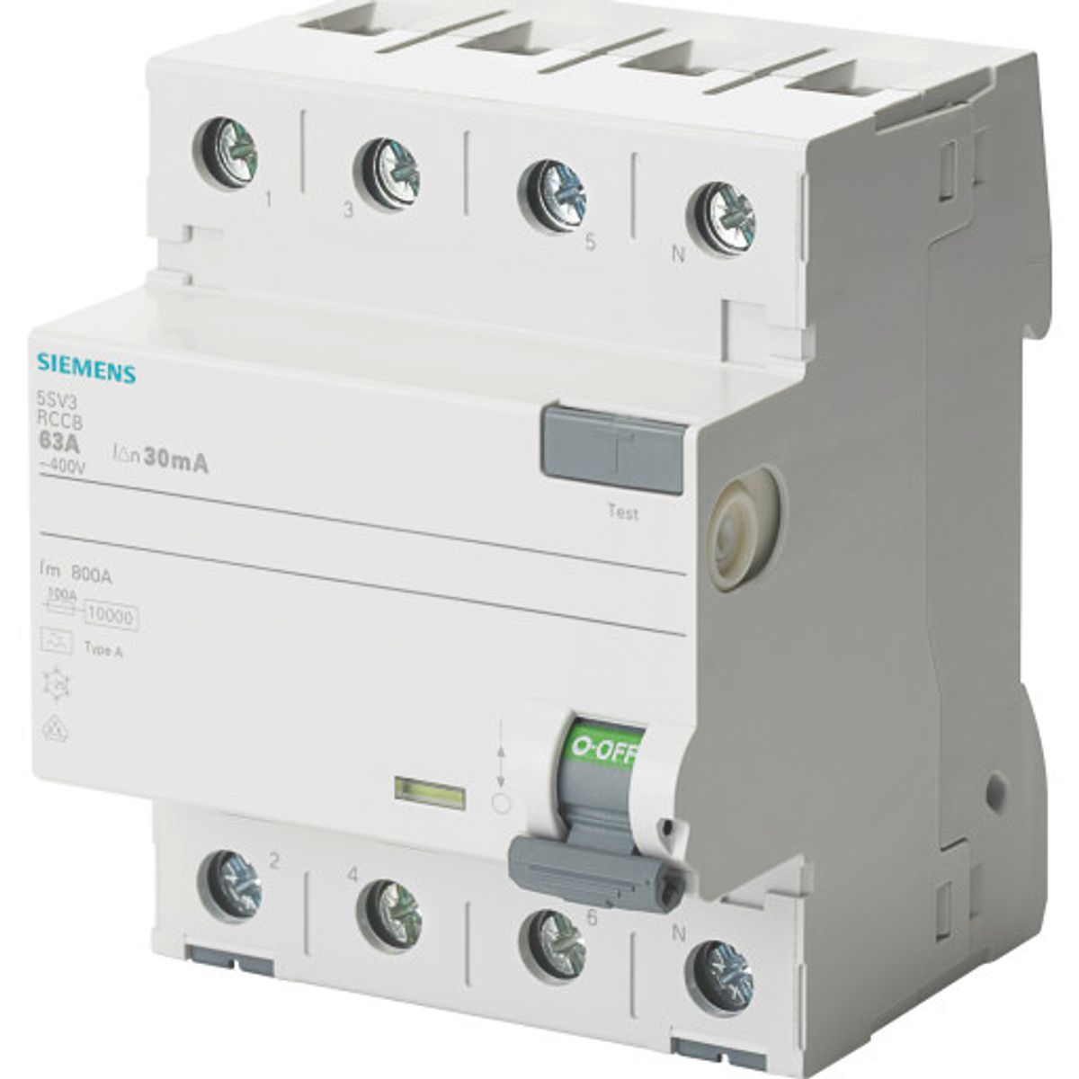 Siemens 5SV HPFI relæ A, 4P, 40A