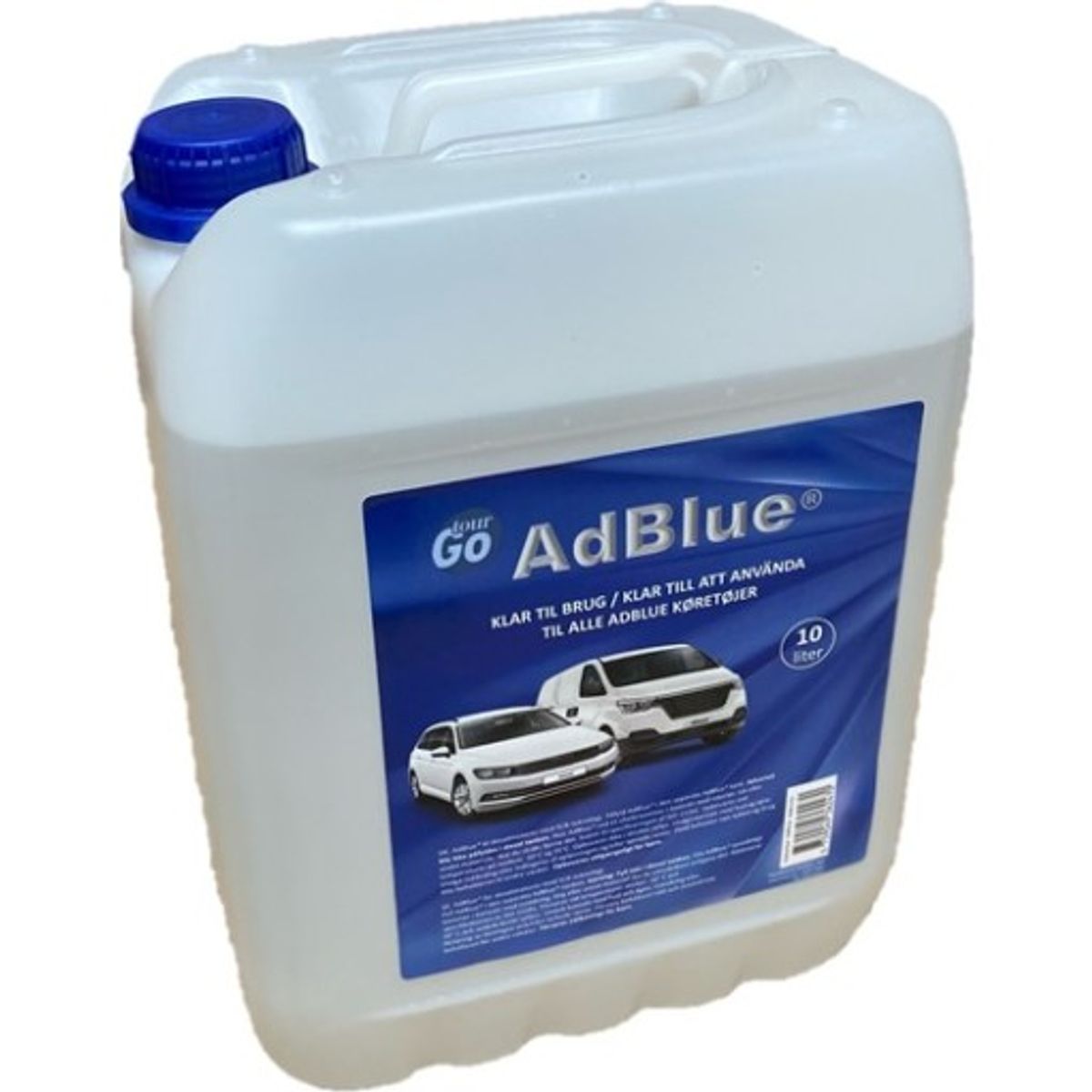 AdBlue, 10 liter, med hældetud