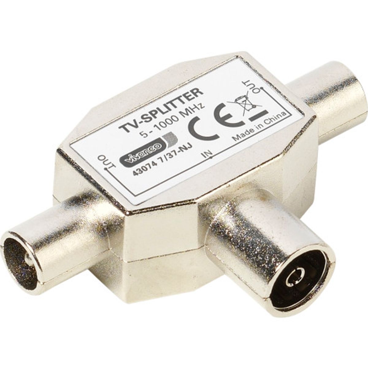 Vivanco antenne-splitter, 2-vejs