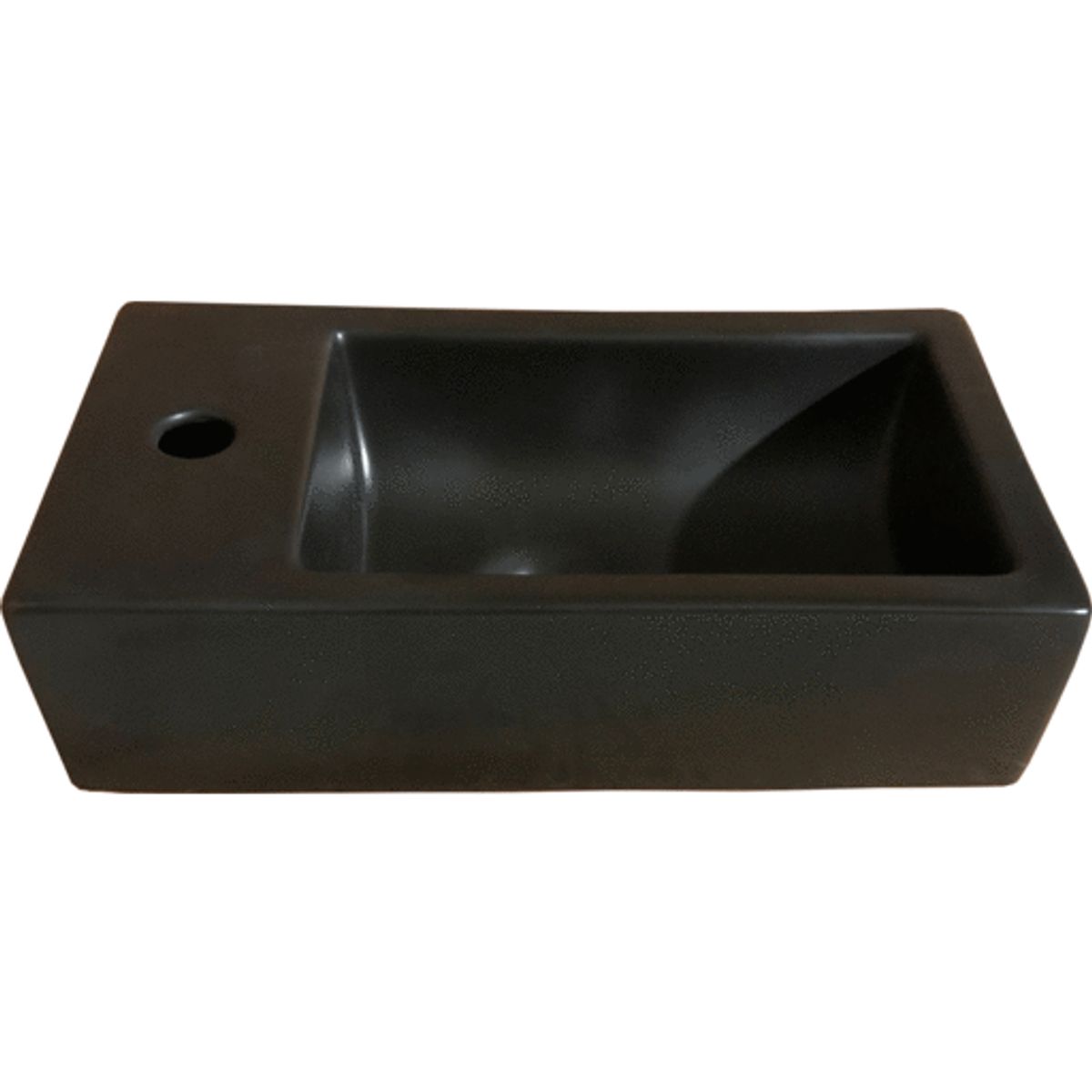 Lavabo Gino håndvask, 46x25 cm, mat sort