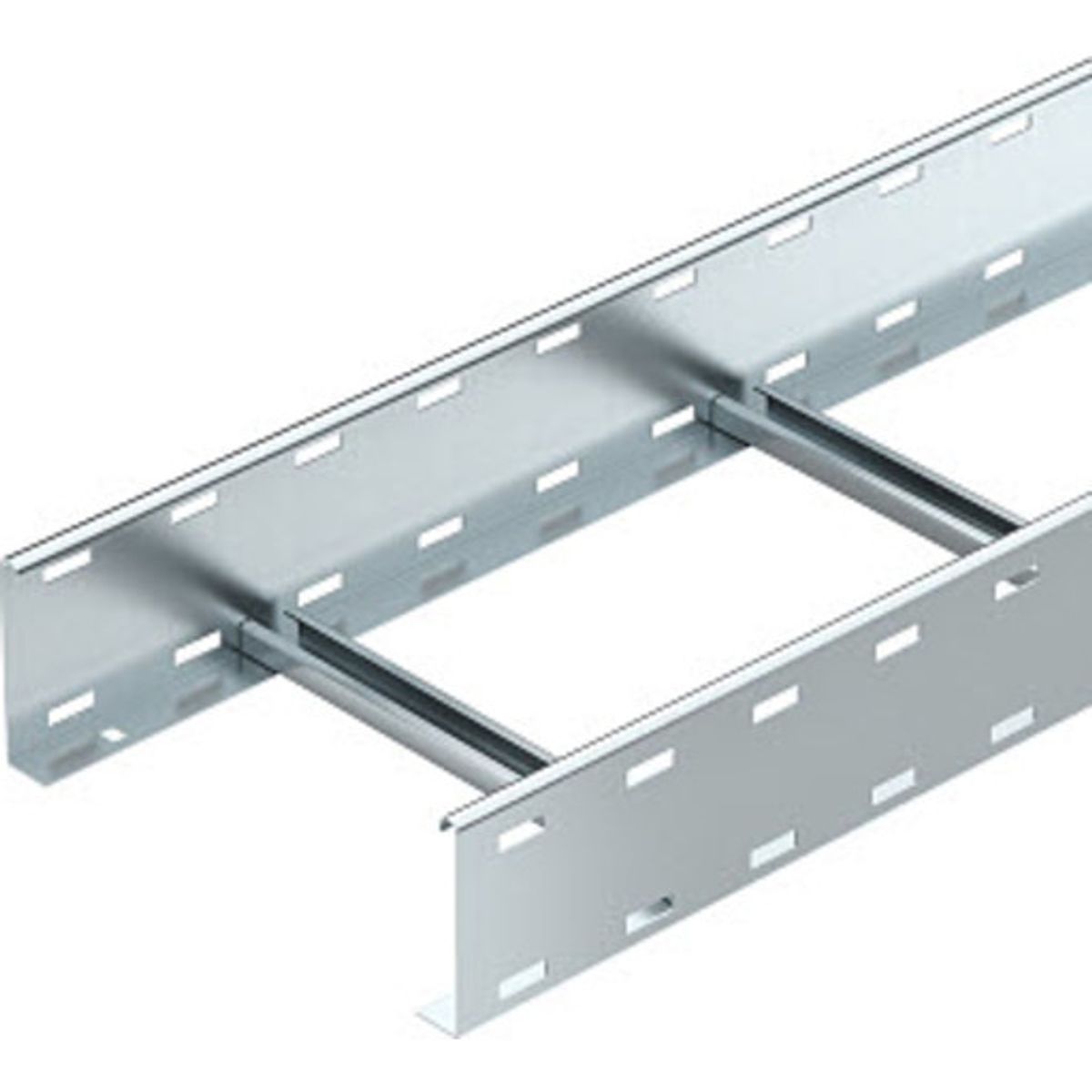 3 meter Kabelstige 110x400 Perforeret med VS-trin LG 114 VS 3 FT varmgalv HDG